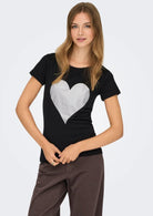 15366184 Black LOVE HEART JACQUELINE DE YONG
