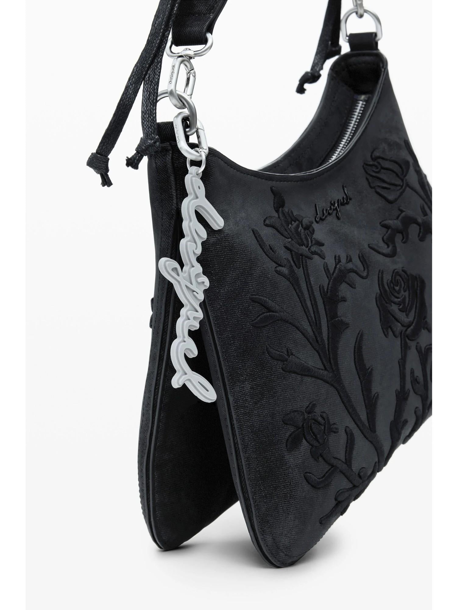 Desigual Borsa piccola con incisioni 3D Donna Nero 25WAXP40 2000 DESIGUAL