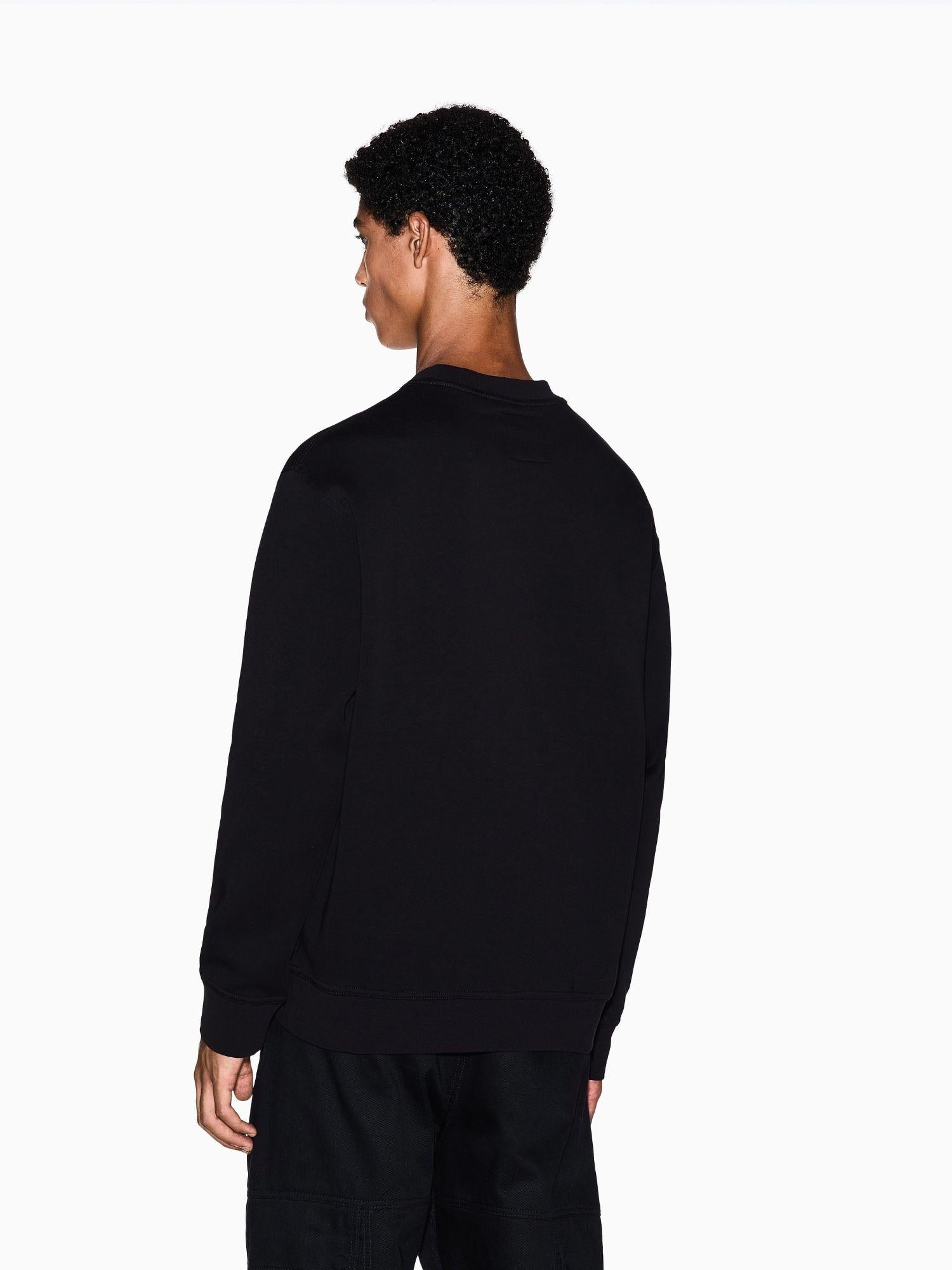 Armani Exchange Felpa Nera Girocollo Da Uomo Con Logo Ricamato XM000368 AF10818 UC001 ARMANI EXCHANGE