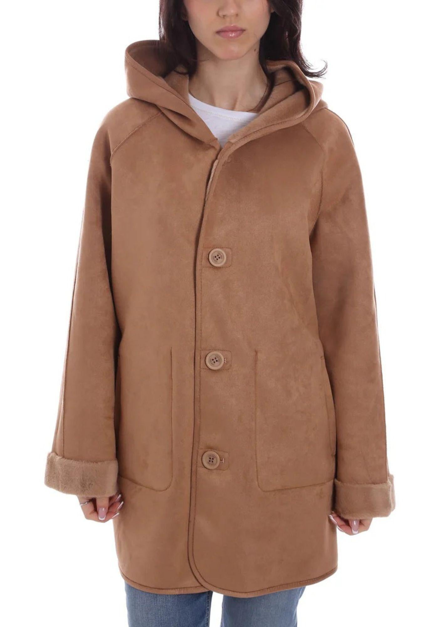 Yes Zee Cappotto Donna Beige O026 KV00 0222 YES ZEE