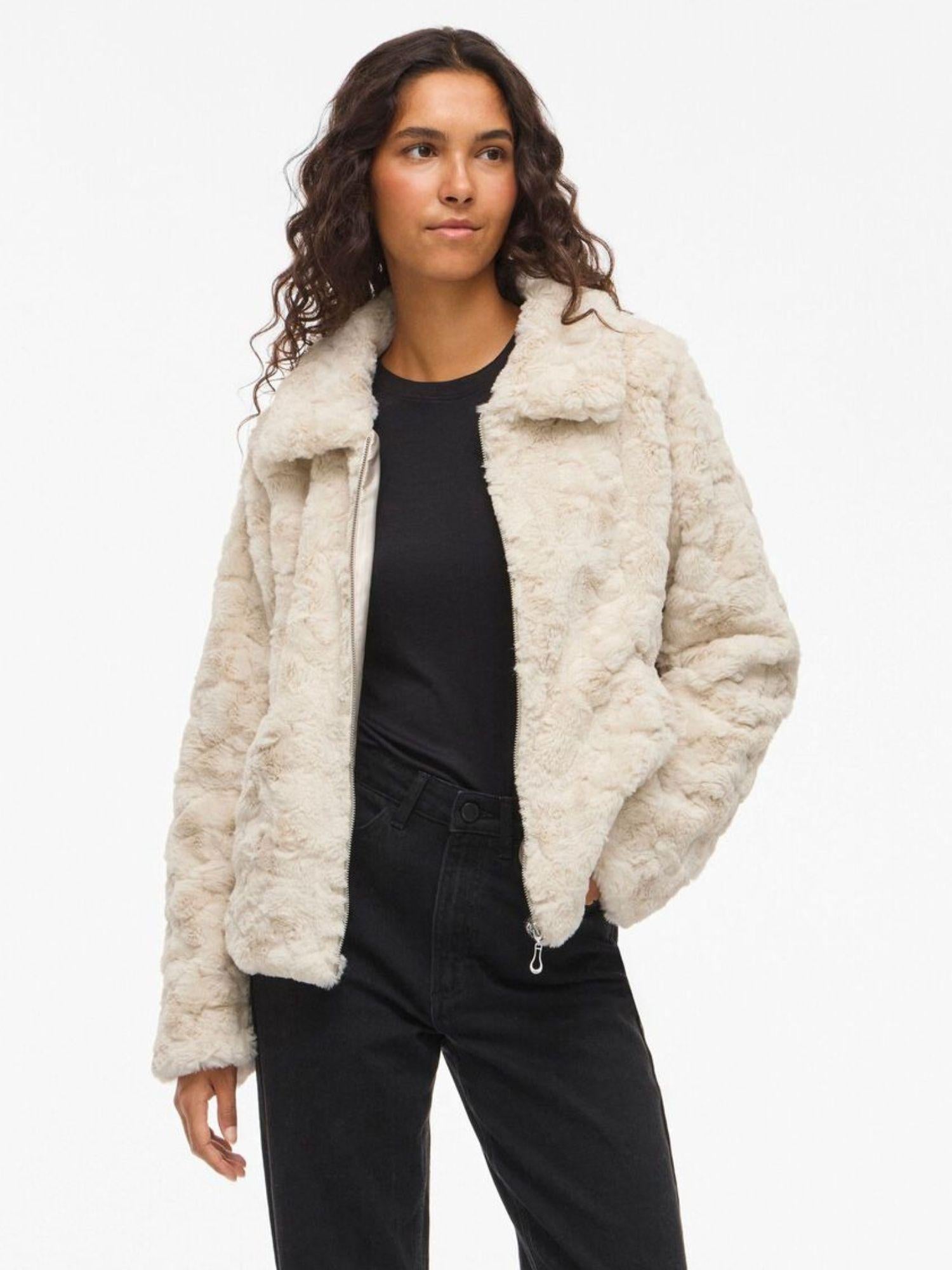 Vila Giacca Invernale Donna Dorte Beige 14107888 Grey VILA