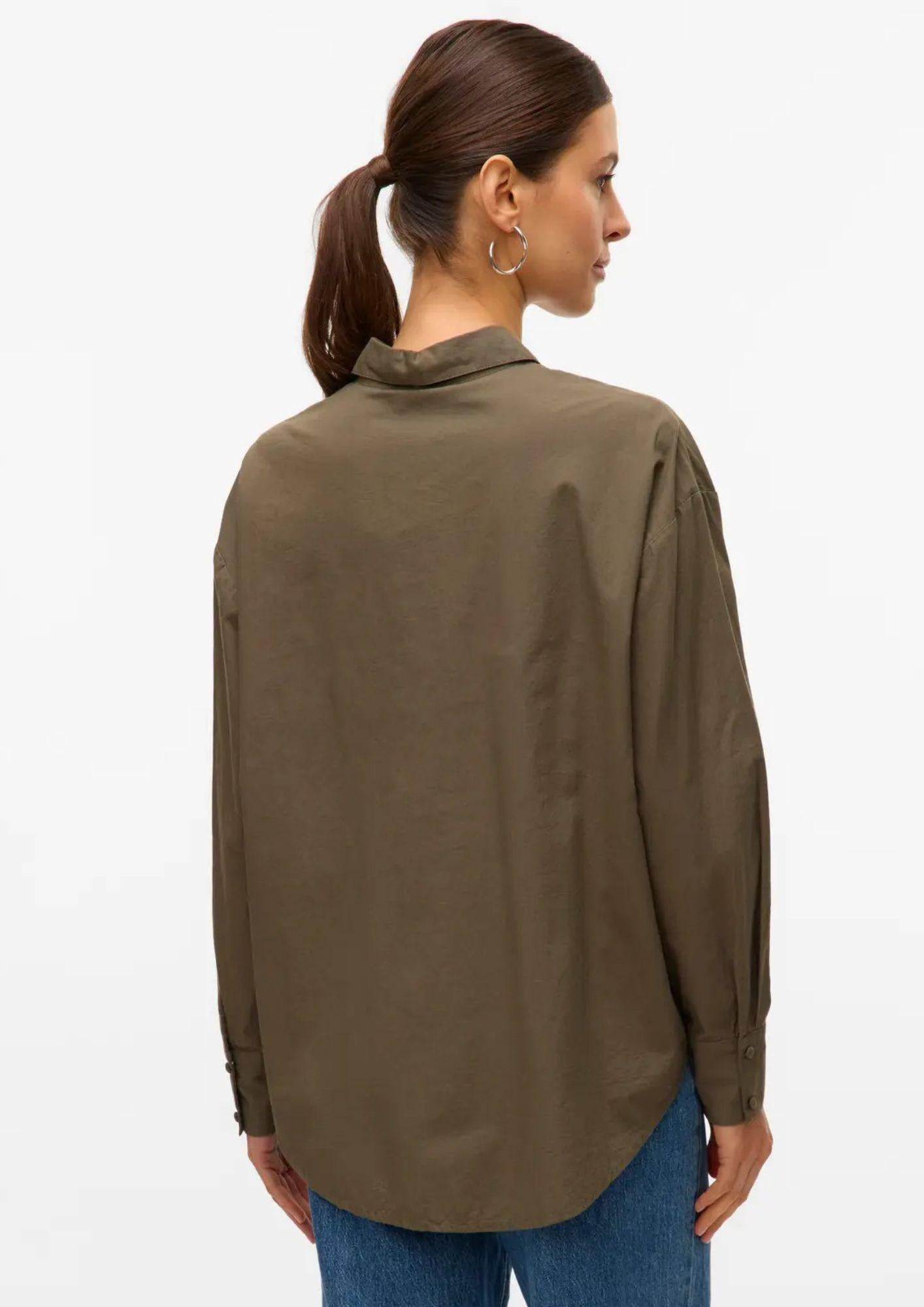 Vero Moda Camicia Donna Fern Grape Leaf Birch 10333342 Grape Leaf Birch emb. detail VERO MODA