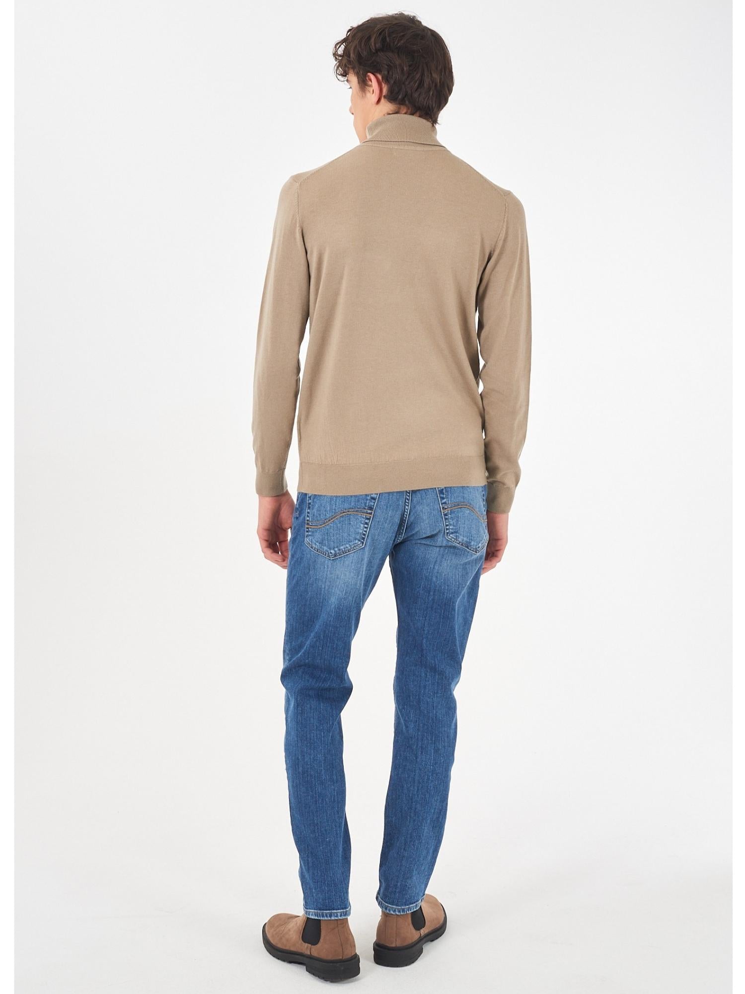 Yes Zee Maglia Dolcevita Uomo Fango M800 HL00 0298 YES ZEE