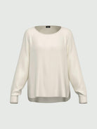 Emme Marella Blusa in raso stretch Madera Donna Bianco 2525116041200 001 EMME MARELLA