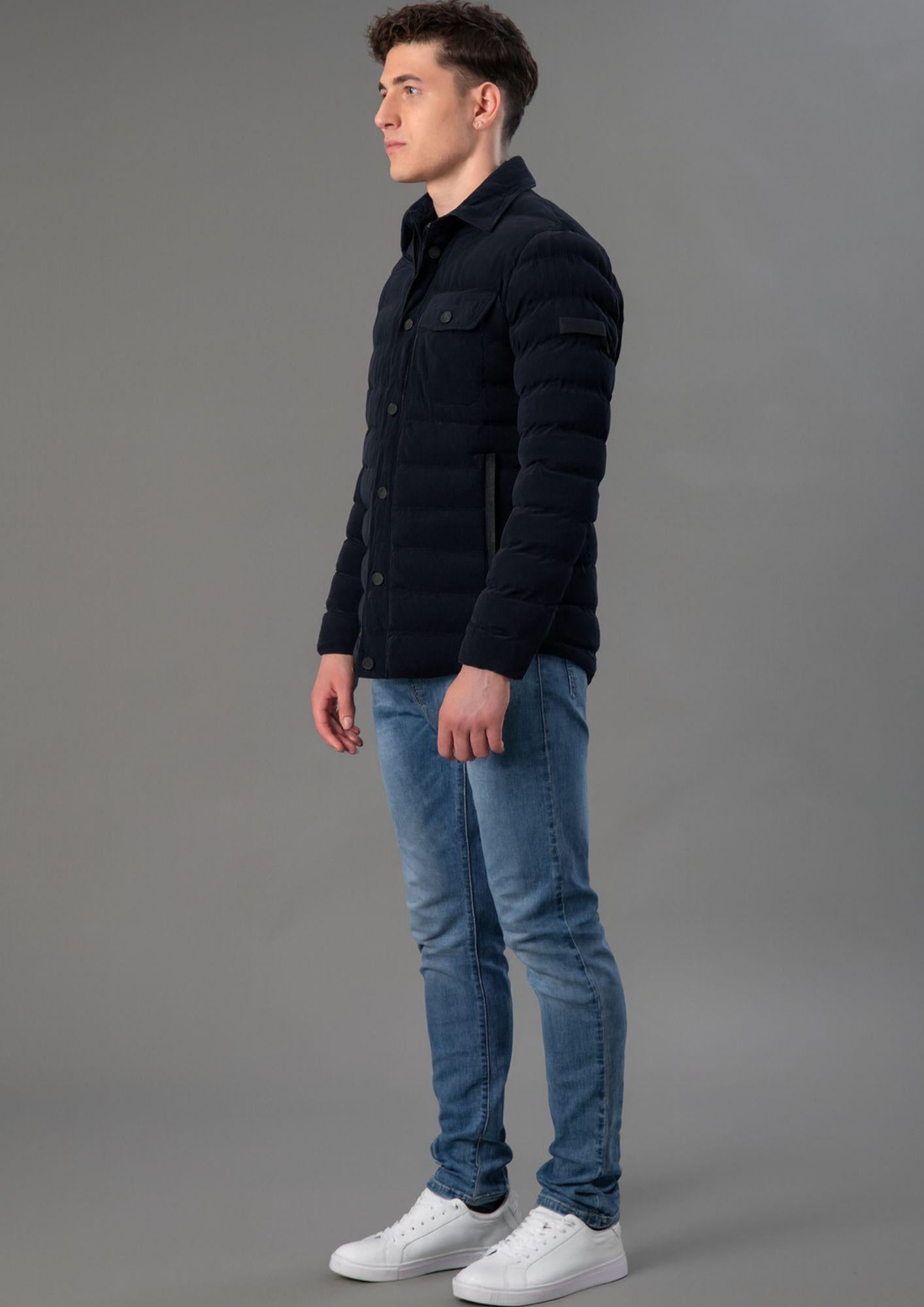 Rihunik Giacca Invernale Uomo Gordon Forest Blu Black RIMA261J F0149 998 RIHUNIK