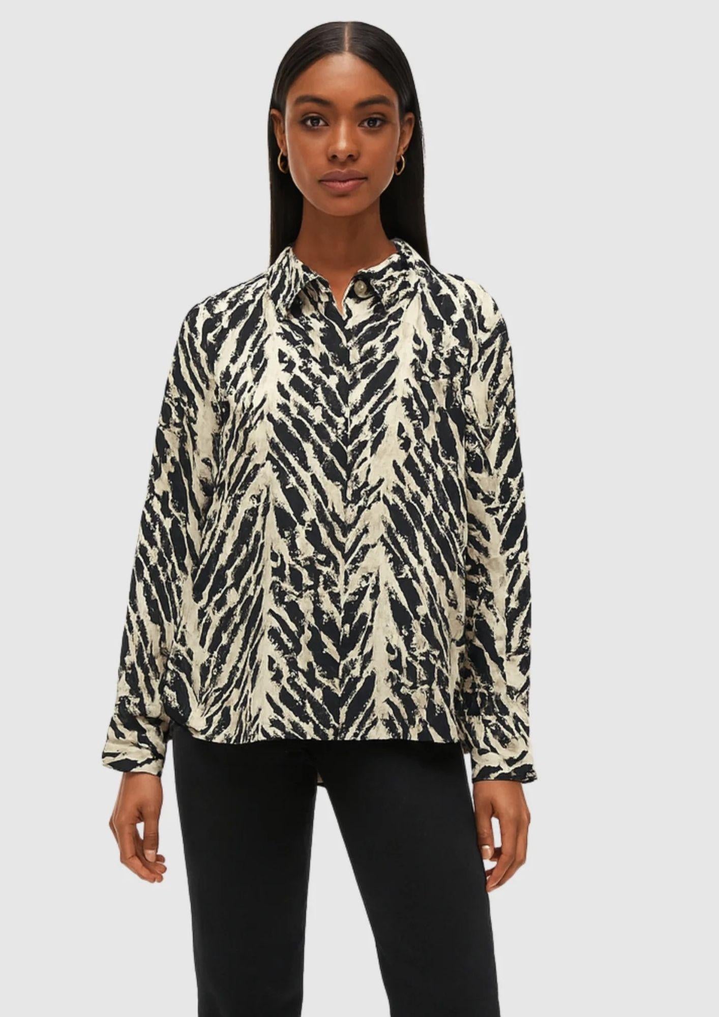 Vero Moda Camicia Donna Lucy Nero Fantasia 10332595 Black Ellen VERO MODA