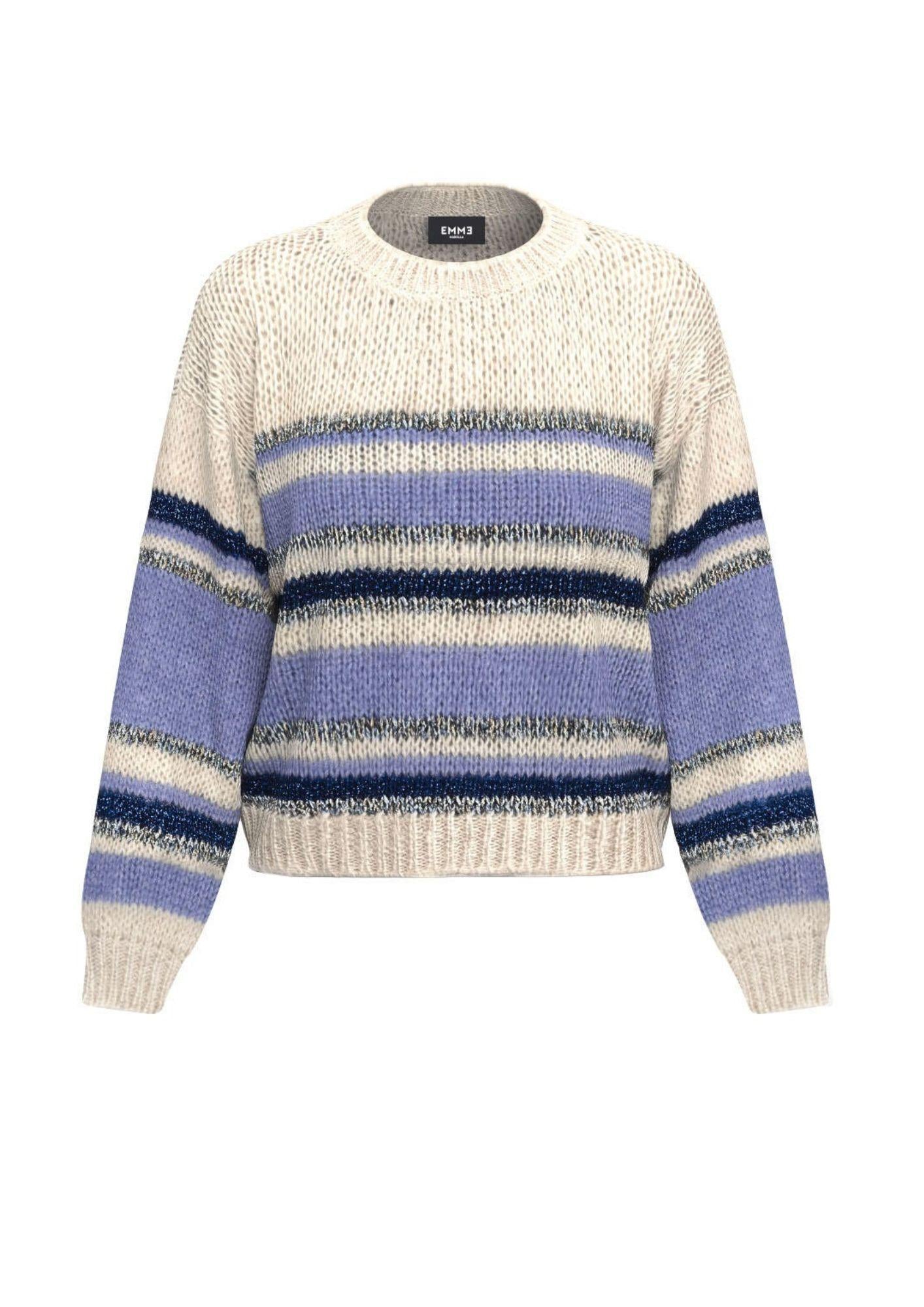 Emme Marella Maglia Donna Loreto Panna e Pervinca 2525366035200 006 EMME MARELLA