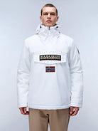Napapijri Giacca Anorak Invernale Uomo Rainforest Grigio Chiaro NP0A4GMC 002 NAPAPIJRI