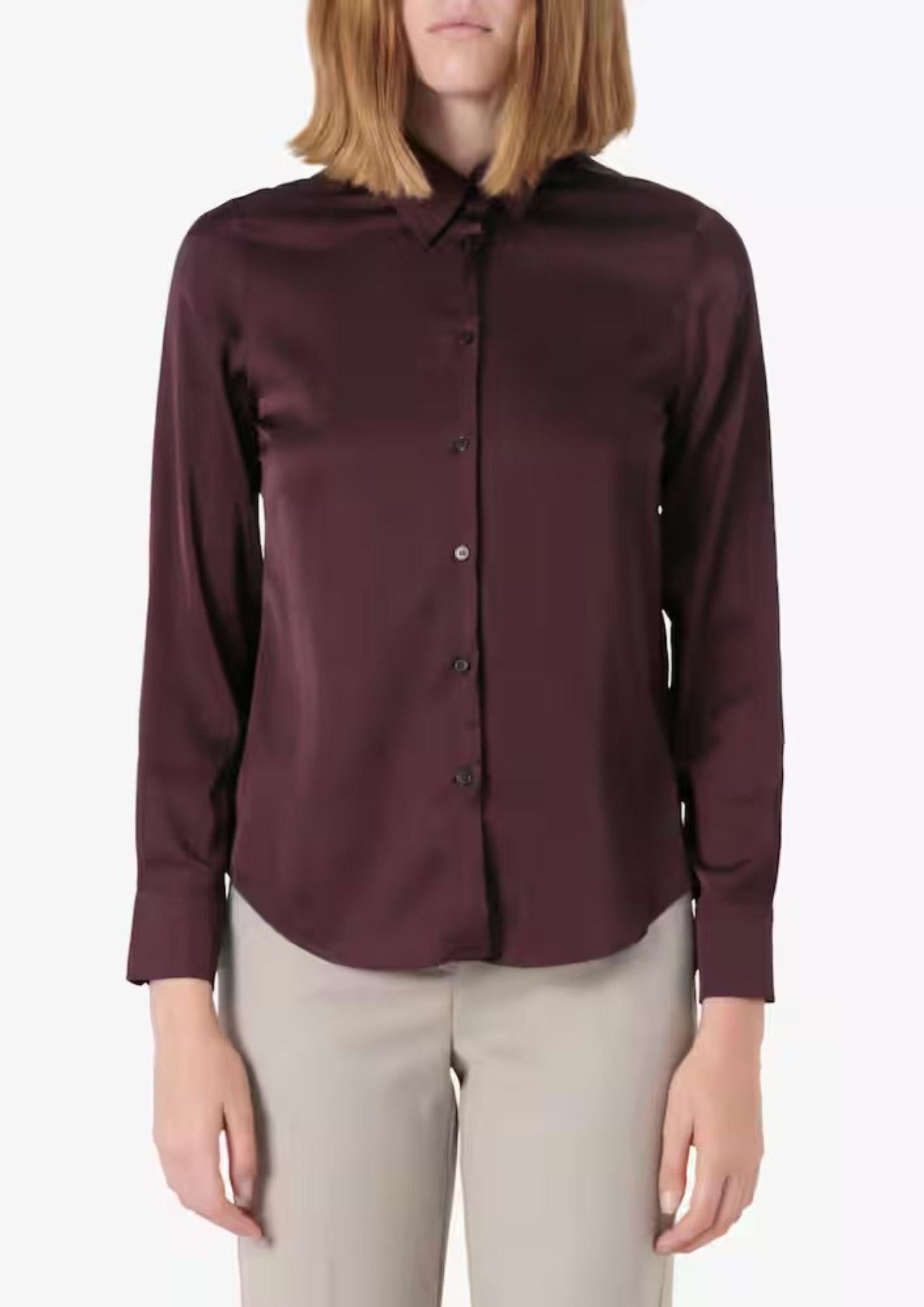 Emme Marella Camicia Donna Naples Bordeaux 2525116051200 005 EMME MARELLA