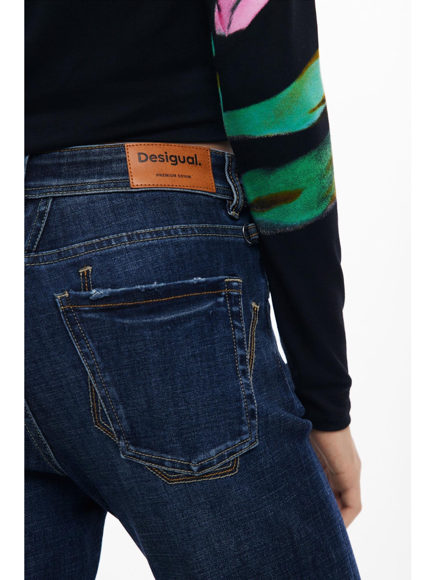 Desigual Jeans a zampa lavati Donna Blu 25WWDD09 5008 DESIGUAL