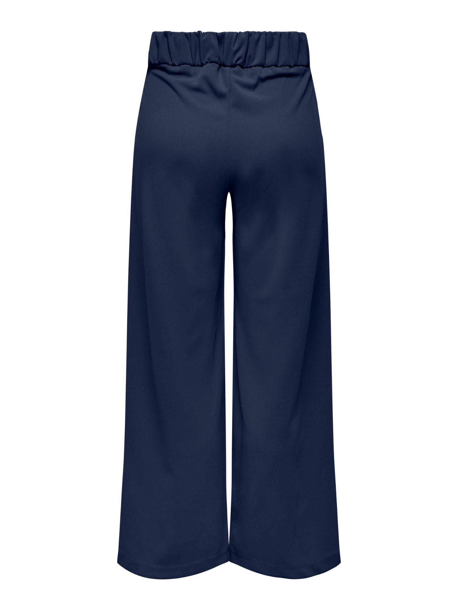 Jacqueline De Yong JDYGEGGO Wide Leg Fit Pantaloni a gamba larga Donna Black Iris 15208430 Black Iris BLACK BUTTONS JACQUELINE DE YONG
