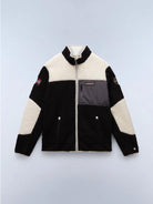Napapijri Felpa in Pile con Zip Uomo Yupik Multicolour NP0A4GNT MCB NAPAPIJRI