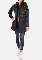 Yes Zee Cappotto Invernale Donna Nero O003 M800 0801 YES ZEE