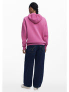 Desigual Felpa con cappuccio e logo Donna Rosa 25WWSK13 3191 DESIGUAL