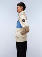 Napapijri Felpa in Pile con Zip Uomo Yupik Multicolour NP0A4GNT MQZ NAPAPIJRI