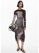 Desigual Vestito disegnato da Mr. Christian Lacroix Donna Marrone 25WWVK01 6044 DESIGUAL