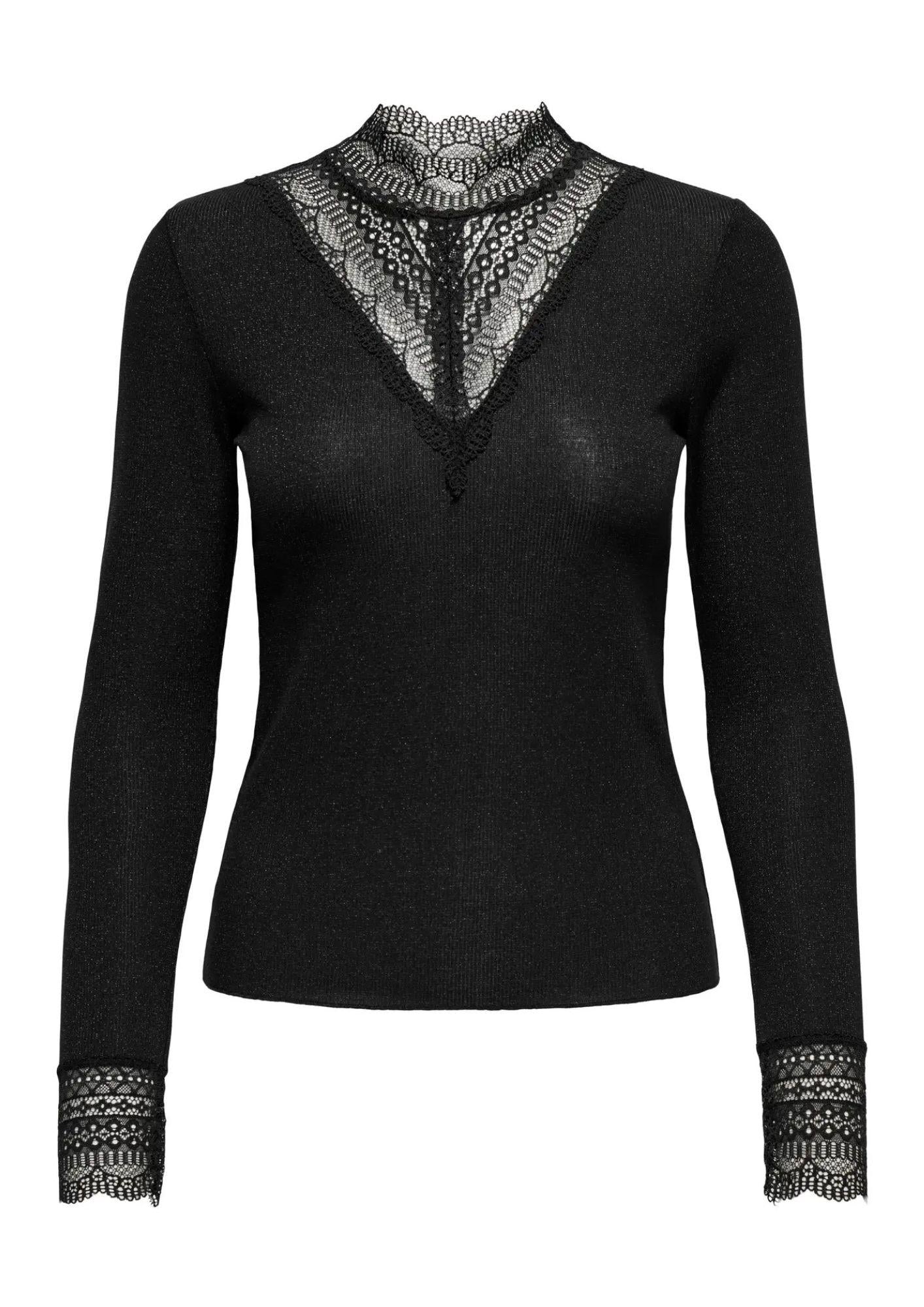 Top Donna Only Onltilde Nero 15344695 Black TONE IN TONE LUREX ONLY