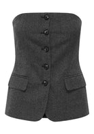 Only Gilet Donna Marine Grigio Scuro 15357612 Dark Grey Melange ONLY