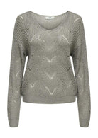 Jacqueline De Yong Maglia Donna Badut Argento 15302387 December Sky SILVER LUREX JACQUELINE DE YONG