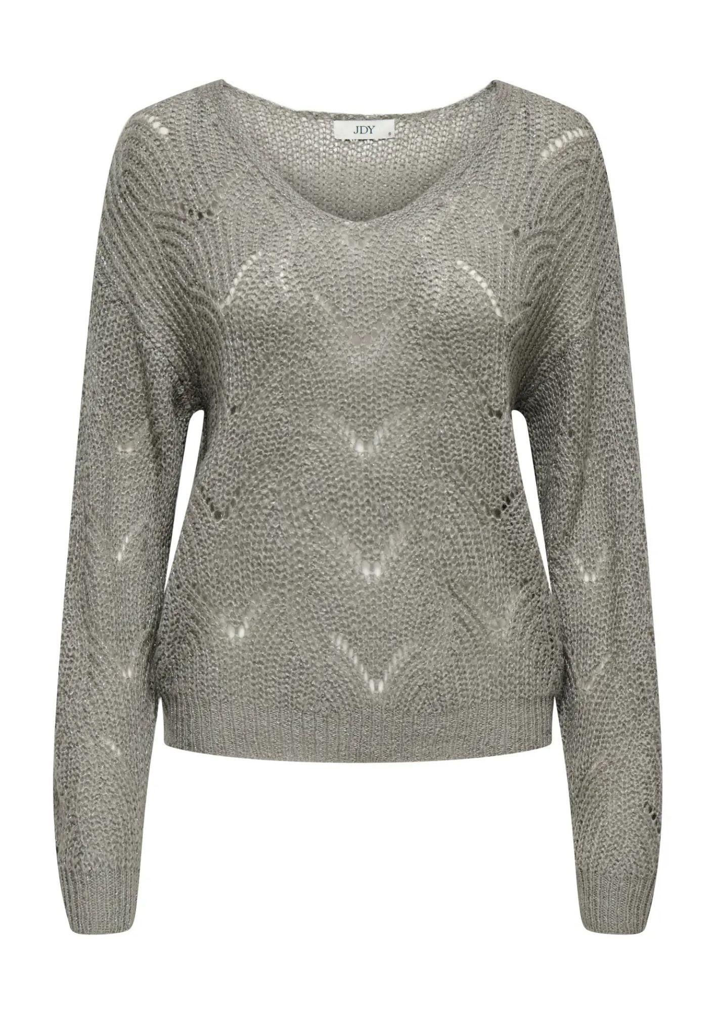 Jacqueline De Yong Maglia Donna Badut Argento 15302387 December Sky SILVER LUREX JACQUELINE DE YONG