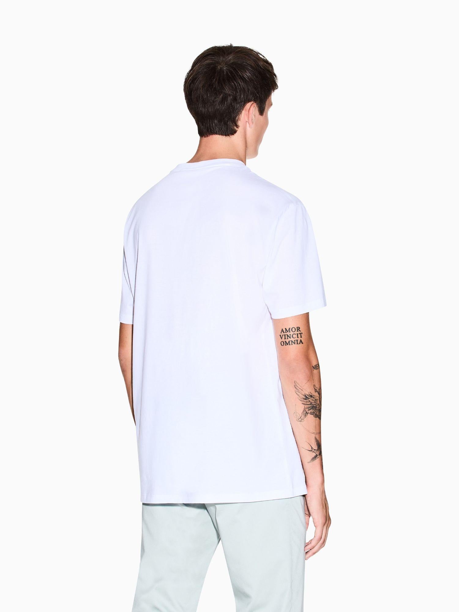 Armani Exchange T-Shirt Uomo Regular Fit Bianco XM001479 AF10364 U0002 ARMANI EXCHANGE