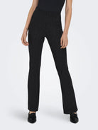 Only ONLLISA Pantalone Donna Nero Silver glitter 15308111 Black Silver glitter ONLY