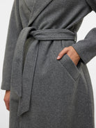 Vero Moda Cappotto Donna Fortuneaya Grigio Medio 10278330 Medium Grey Melange VERO MODA