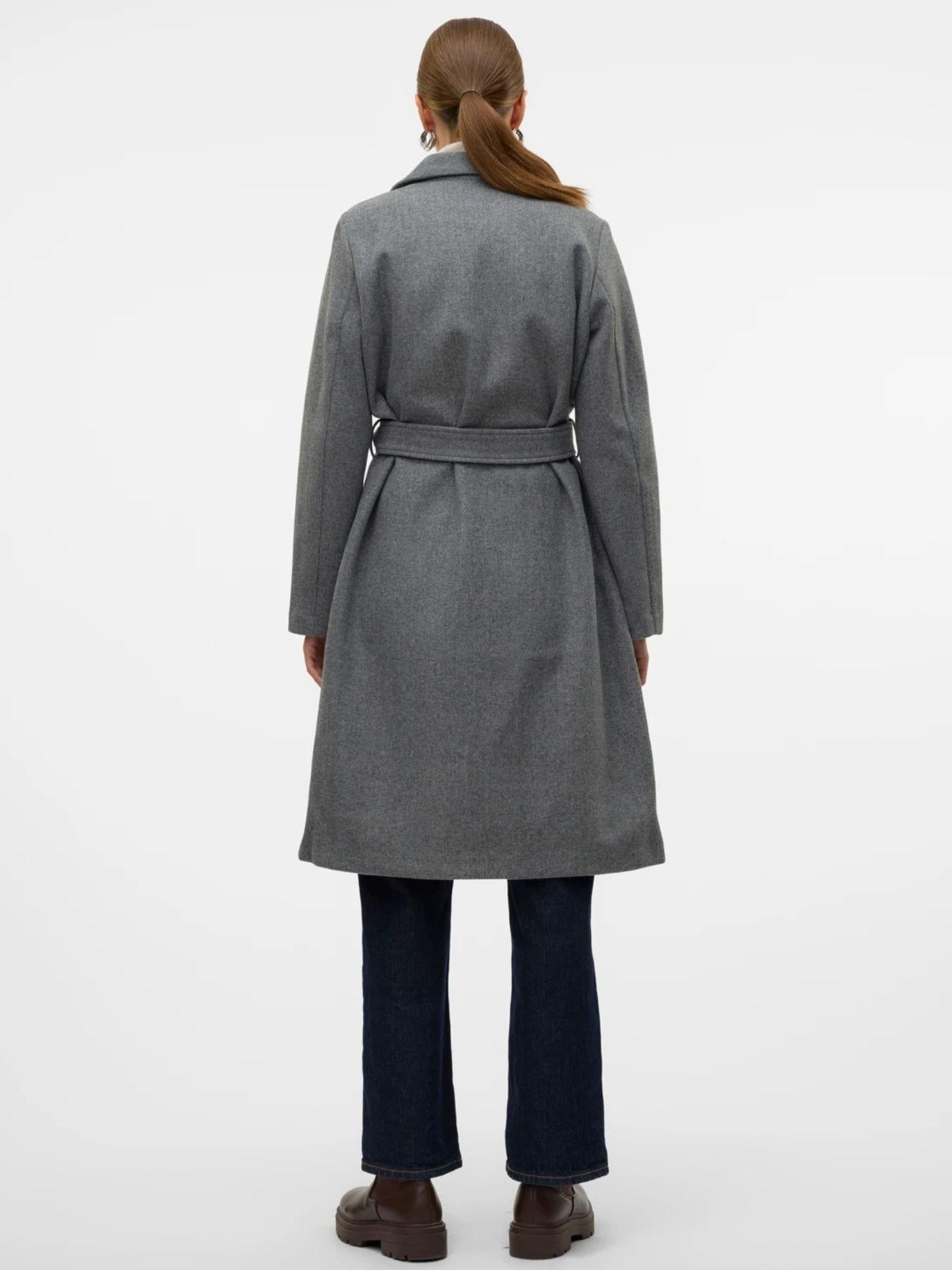Vero Moda Cappotto Donna Fortuneaya Grigio Medio 10278330 Medium Grey Melange VERO MODA