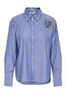 Only Camicia Donna Kaylen Bianca e azzurra 15360749 Serenity BRIGHT WHITE ONLY