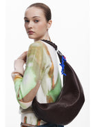 Desigual Borsa a tracolla media con logo 3D Donna Marrone 25WAXPAX 6009 DESIGUAL