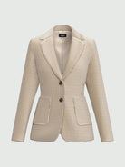 Emme Marella Blazer in velluto a coste Bino Donna Bianco Sporco 2525046062200 002 EMME MARELLA