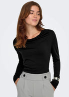 Jacqueline De Yong Maglia Donna Ester Nera 15359915 Black JACQUELINE DE YONG