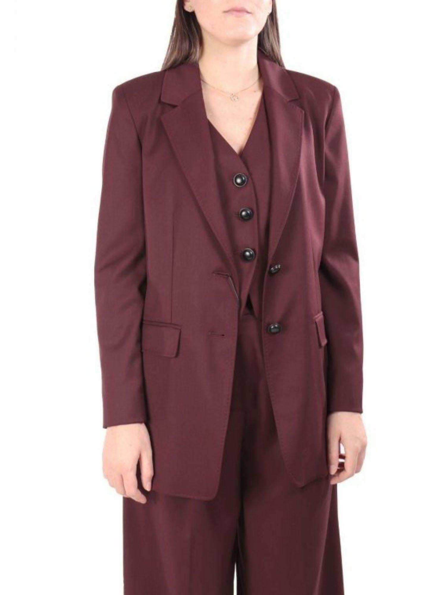 Emme Marella Giacca Donna Agape Bordeaux 2525046101200 005 EMME MARELLA