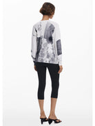 Desigual Maglione sottile collage Donna Bianco 25WWJF15 1000 DESIGUAL