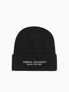 Armani Exchange Cappello Uomo Beanie Milano New York Nero XM001637 AF16950 UC001 ARMANI EXCHANGE