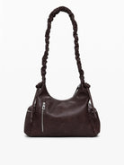 Desigual Borsa logo 3D con manico arricciato media Donna Marrone 25WAXPAY 6009 DESIGUAL