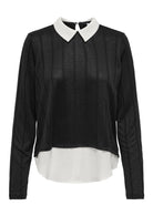 Jacqueline De Yong Top Donna Tonsy Nera 15356685 Black CLOUD DANCER JACQUELINE DE YONG