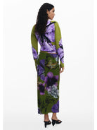 Desigual Gonna disegnata da Mr. Christian Lacroix Donna Verde 25WWFK03 4010 DESIGUAL