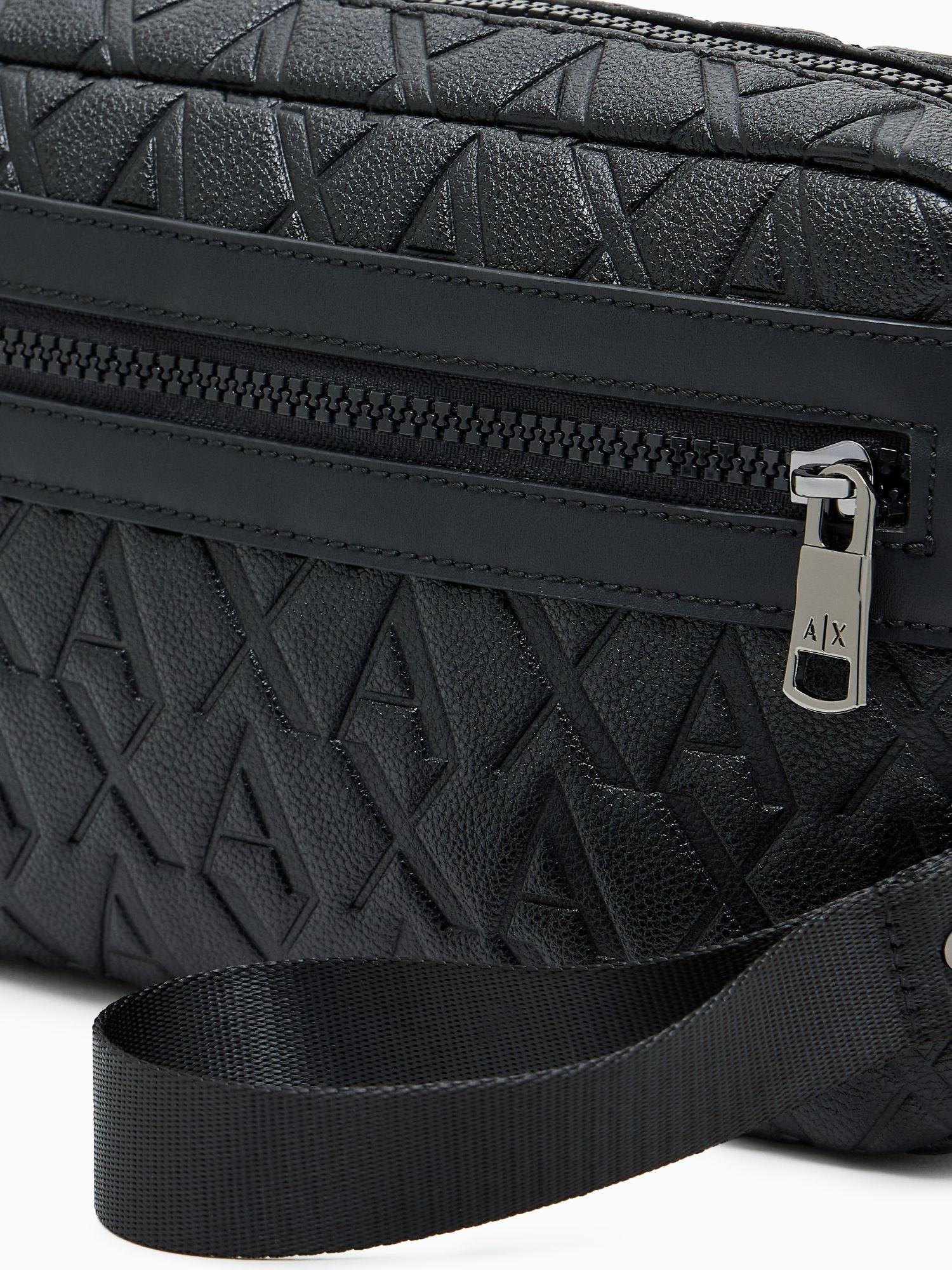 Armani Exchange Pochette con logo in rilievo Uomo Nero XM001272 AF12133 UC001 ARMANI EXCHANGE