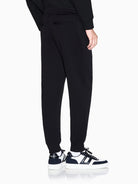 Armani Exchange Pantaloni Uomo jogger in cotone felpato Nero XM001886 AF10818 MC004 ARMANI EXCHANGE