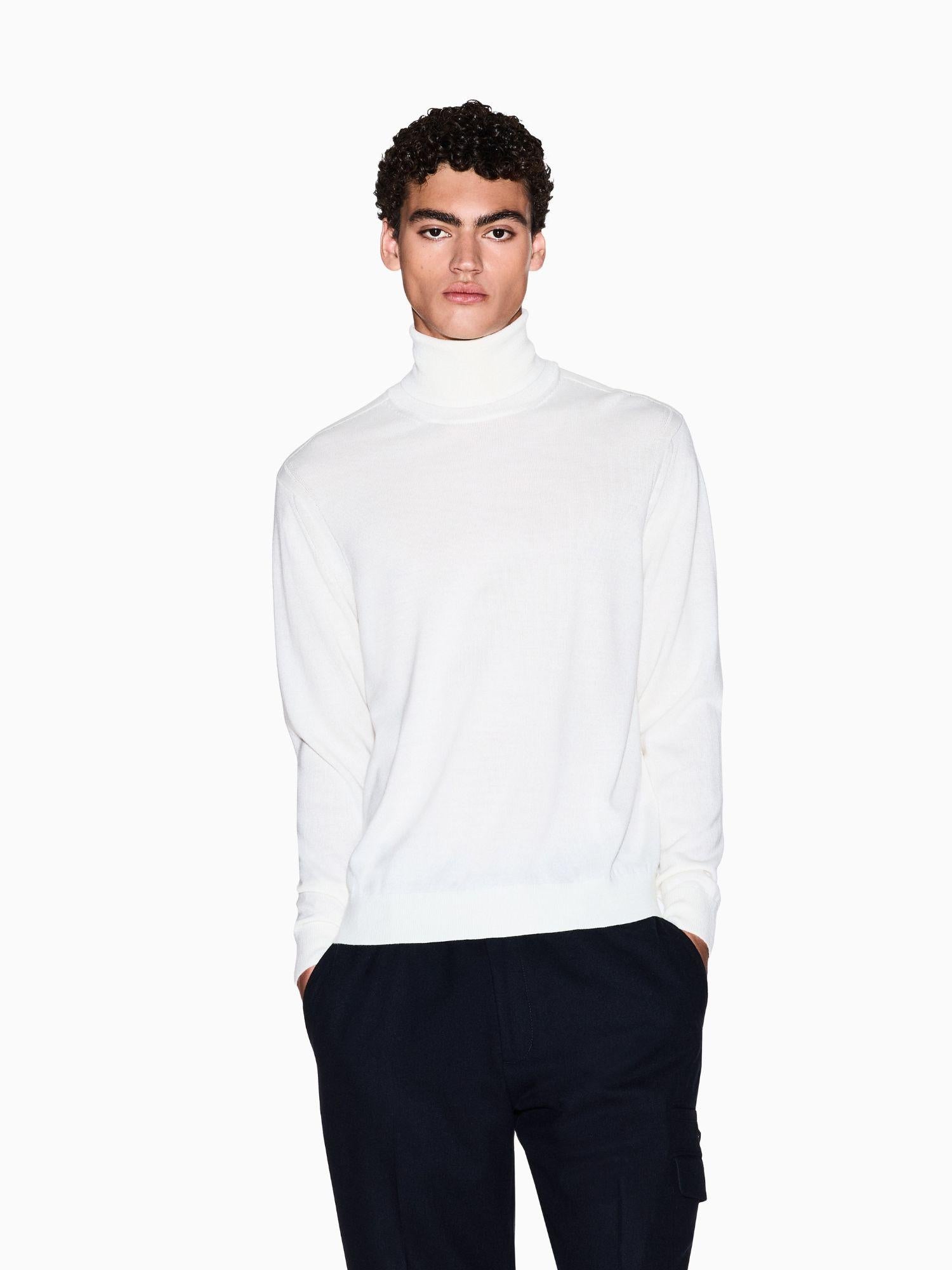 Armani Exchange Maglione dolcevita in misto lana Uomo Bianco XM000900 AF11982 U0009 ARMANI EXCHANGE