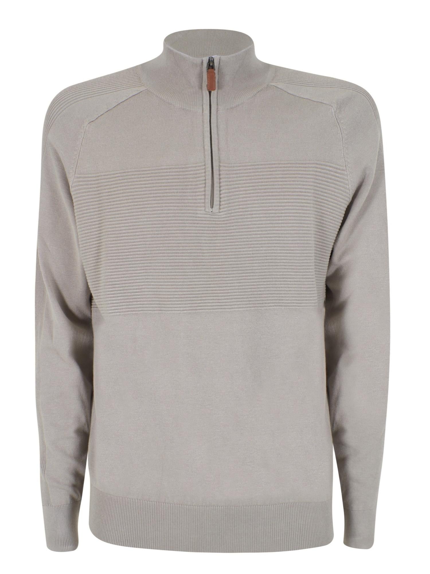 Yes Zee Maglia Lupetto con mezza zip Uomo Grigio chiaro M858 ML00 0846 YES ZEE