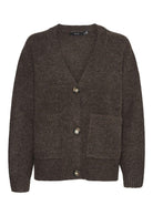 Vero Moda Cardigan Donna Boom Marrone 10320457 Chocolate Torte MELANGE VERO MODA