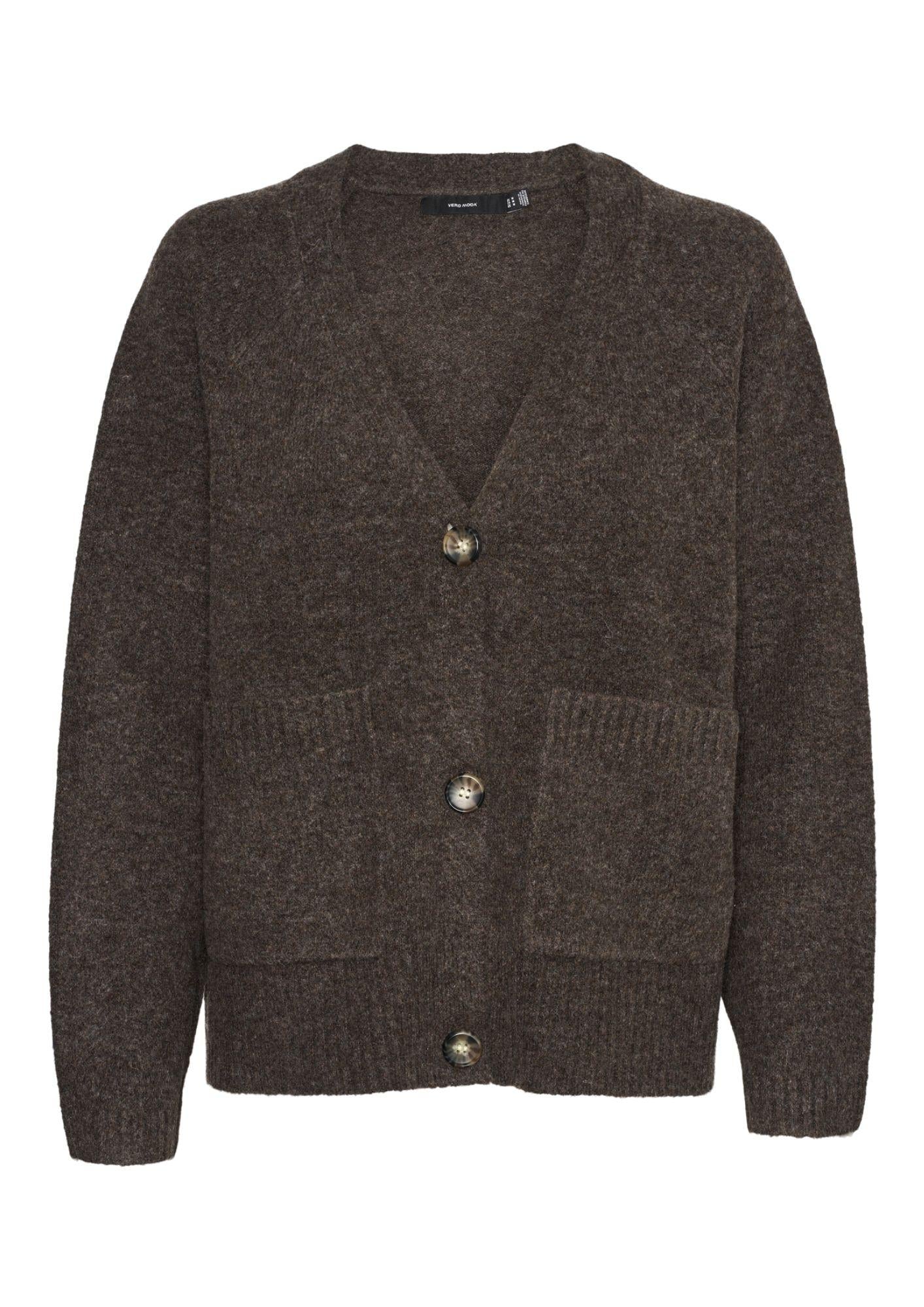 Vero Moda Cardigan Donna Boom Marrone 10320457 Chocolate Torte MELANGE VERO MODA