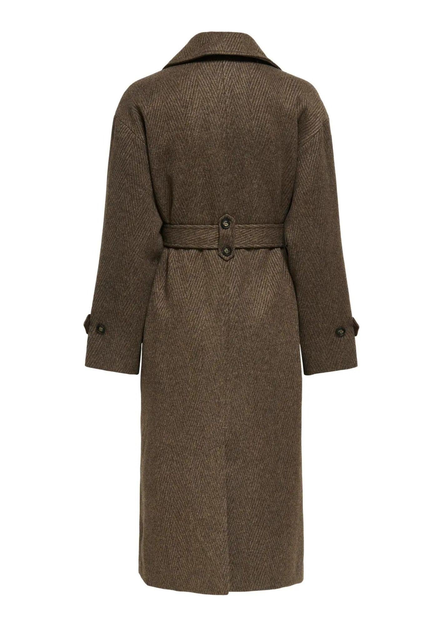 Cappotto Donna Only Gina Marrone 15353049 Seal Brown ONLY