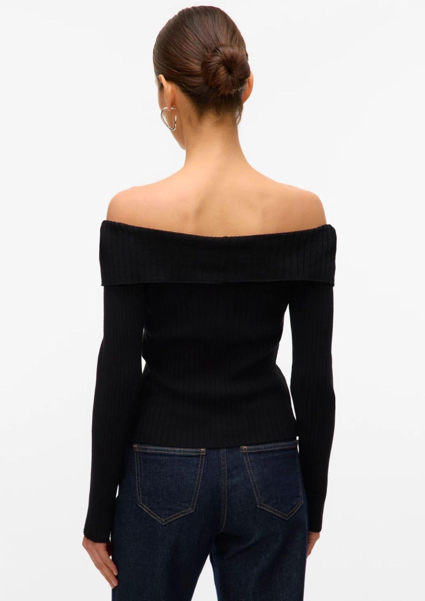 Aware Maglia Donna Sia Nera 10329653 Black VERO MODA