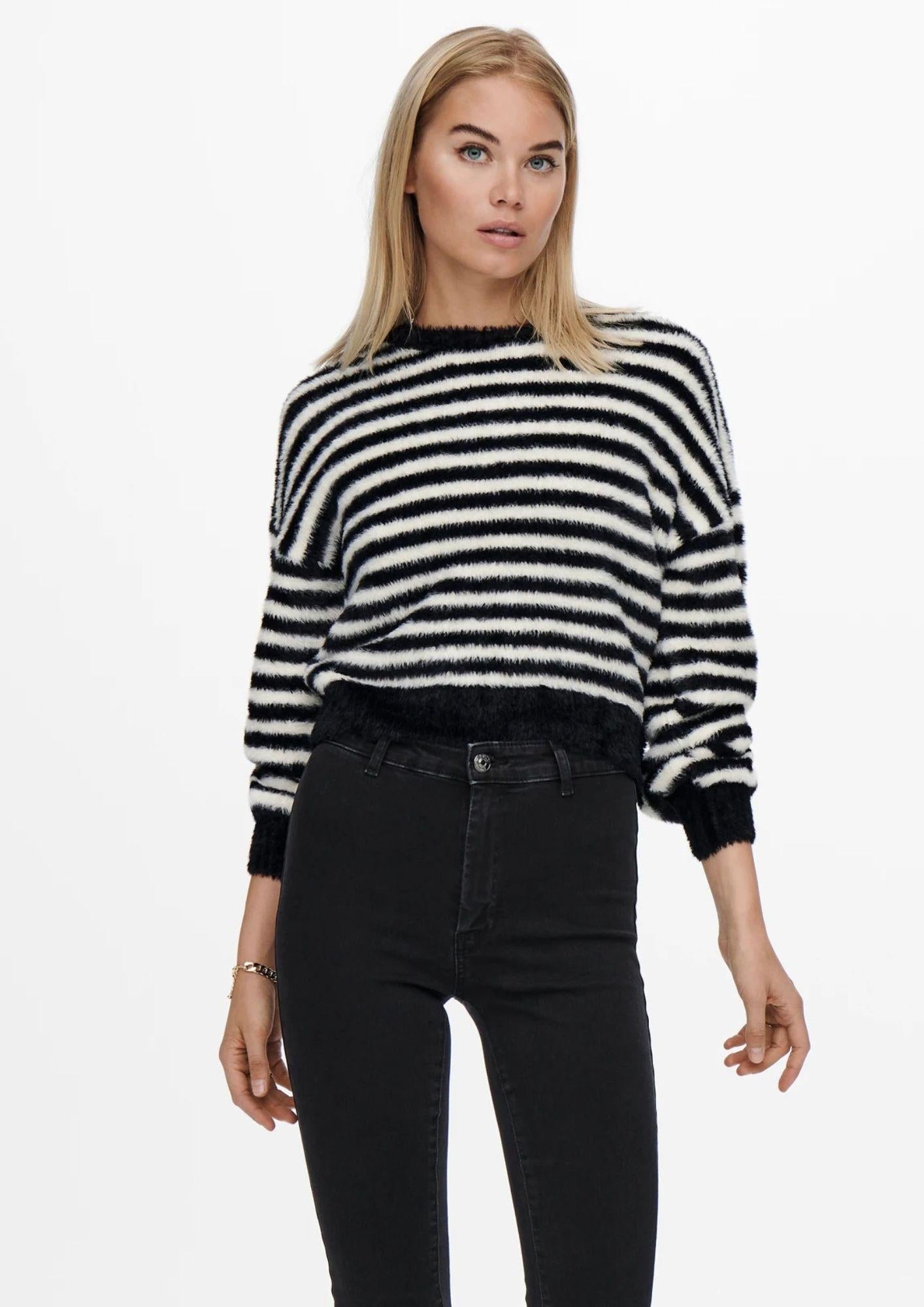 ONLY 15235973Black W. EGRET Pullover