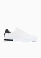 Sneakers London effetto saffiano con suola in gomma Bianca XM000140 AF11916 M0028 ARMANI EXCHANGE 