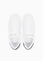 Sneakers London effetto saffiano con suola in gomma Bianca XM000140 AF11916 M0028 ARMANI EXCHANGE 