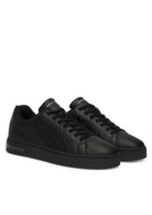 Sneakers London effetto saffiano con suola in gomma Nera XM000140 AF11916 MZ715 ARMANI EXCHANGE 